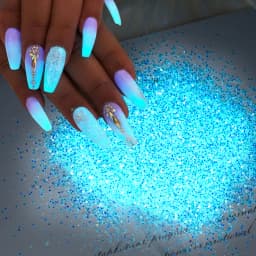 10g Shining Sugar Nail Glitter Powder Candy Coat Effect White Black Transparent Pigment Dust Nails Art Decorations DIY Christmas