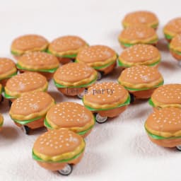 15Pcs Mini Cute 3D Burger Pull Back Cars Toy for kids Birthday Party favors Baby Shower Gift Pinata Filler Reward Christmas Gift