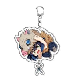 Hot Demon Slayer Tanjiro Kamado Acrylic Keychain Anime Peripherals Cute Cartoons Fashion Jewelry Backpack Pendant Christmas Gift
