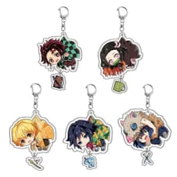 Hot Demon Slayer Tanjiro Kamado Acrylic Keychain Anime Peripherals Cute Cartoons Fashion Jewelry Backpack Pendant Christmas Gift