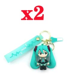 Hatsune Miku Keychain Anime Doll Bag Pendant Cartoon Small Decoration Accessories Car Key Chain Backpack Charm Christmas Gift