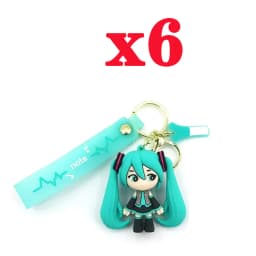 Hatsune Miku Keychain Anime Doll Bag Pendant Cartoon Small Decoration Accessories Car Key Chain Backpack Charm Christmas Gift