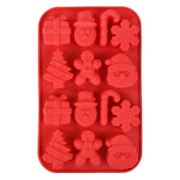 Silicone Christmas Chocolate Molds Snowflake Xmas Tree Gingerbread Man Candy Cookie Moulds DIY Baking Tool New Year Cake Decor