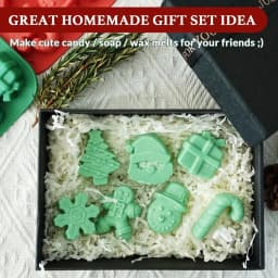 Silicone Christmas Chocolate Molds Snowflake Xmas Tree Gingerbread Man Candy Cookie Moulds DIY Baking Tool New Year Cake Decor