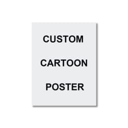 Custom Cartoon Style Portrait from Photo Personalized Cartoon Christmas Gift for Couples Family Kids - Unique Wall Art Poster