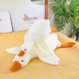 50-190cm White Hug Stuffed Animal Duck Kawaii Large 7 Colors Giant Goose Plush Toy Sleeping Pillow Big Christmas Gift for Friend