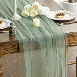 Gauze Table Runner Sheer Arch Wedding Table Setting Christmas Dining Birthday Baby Shower Party Cake Decor Banquets Arches Decor