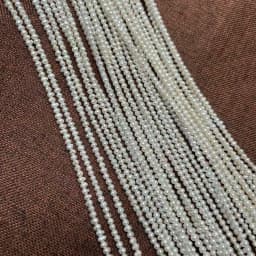 Natural Freshwater Pearls 3-4mm AA White Round Small Beads for Jewelry Making DIY Necklace Bracelet Accessories Gift Christmas