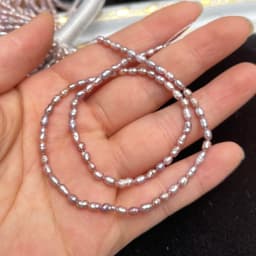 Natural Freshwater Pearls 3-4mm AA White Round Small Beads for Jewelry Making DIY Necklace Bracelet Accessories Gift Christmas