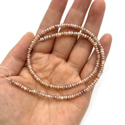 Natural Freshwater Pearls 3-4mm AA White Round Small Beads for Jewelry Making DIY Necklace Bracelet Accessories Gift Christmas
