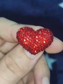 Bling Red Full of Rhinestone Heart Shape Brooch for Women Lovers Lapel Love Pins Christmas Love Pins Valentine Gifts