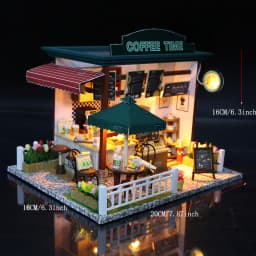 DIY Wooden Dollhouse Mini Building Kit Handmade Doll House Case Model 3D Puzzle Assembly With Furniture Toys For Christmas Gifts