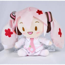 Cartoon 20cm Hatsune Miku Plush Doll Toy Anime sakura Miku snow Miku Character Kawaii Sitting posture Fufu Kids Christmas Gift