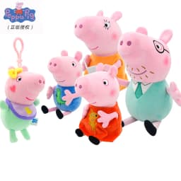 100% Genuine Peppa Pig Evy dinosaur Teddy Bear Peppa George Evie Plush Toy Boy Girl Birthday Gift Toys Christmas Stuffed Doll