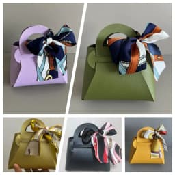 20PCS Leather Gift Bags Bow Ribbon Packaging Bag Wedding Favour Distributions Bags Christmas Candy Packaging Box Mini Handbag