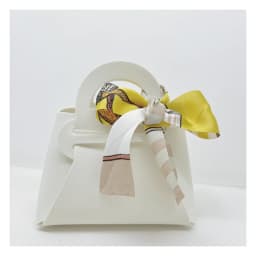 20PCS Leather Gift Bags Bow Ribbon Packaging Bag Wedding Favour Distributions Bags Christmas Candy Packaging Box Mini Handbag