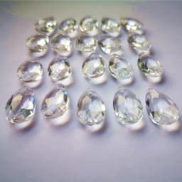 Top Quality 50pcs/lot 16mm Clear K9 Crystal Chanderlier Prisms Glass Faceted Pear Drops Diy Christmas Ornaments Glass Suncatcher