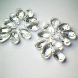 Top Quality 50pcs/lot 16mm Clear K9 Crystal Chanderlier Prisms Glass Faceted Pear Drops Diy Christmas Ornaments Glass Suncatcher