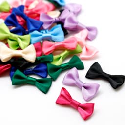 25/50pcs 3x1.5cm 4x2.5cm Small Satin Ribbon Bows Flower Appliques Sewing Crafts Bow Christmas Decorations Wedding Party Supplies