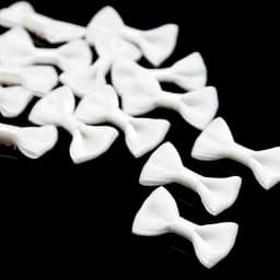 25/50pcs 3x1.5cm 4x2.5cm Small Satin Ribbon Bows Flower Appliques Sewing Crafts Bow Christmas Decorations Wedding Party Supplies
