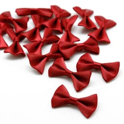 25/50pcs 3x1.5cm 4x2.5cm Small Satin Ribbon Bows Flower Appliques Sewing Crafts Bow Christmas Decorations Wedding Party Supplies