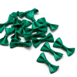 25/50pcs 3x1.5cm 4x2.5cm Small Satin Ribbon Bows Flower Appliques Sewing Crafts Bow Christmas Decorations Wedding Party Supplies