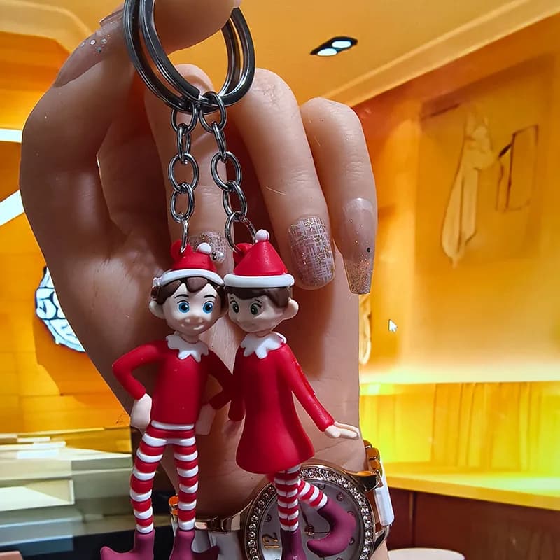 New Christmas Long-legged Keychain Dolls, Christmas Dolls, Ornaments And Gifts