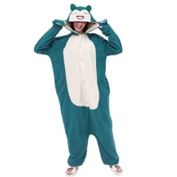 Snorlax Kigurumi Onesies Animal Pajamas Slippers Cosplay Costume Halloween Christmas Sleepwear Plus Size