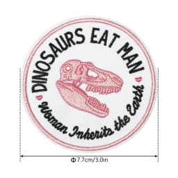 1PC Cartoon Funny Embroidered Patch Iron On Sew On Patches For Clothing Cap Bag Halloween Christmas DIY Gift Adhesive Badge