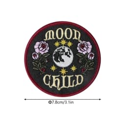 1PC Cartoon Funny Embroidered Patch Iron On Sew On Patches For Clothing Cap Bag Halloween Christmas DIY Gift Adhesive Badge