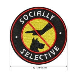 1PC Cartoon Funny Embroidered Patch Iron On Sew On Patches For Clothing Cap Bag Halloween Christmas DIY Gift Adhesive Badge