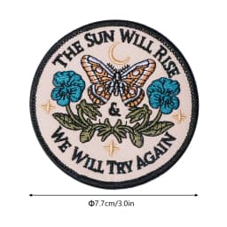 1PC Cartoon Funny Embroidered Patch Iron On Sew On Patches For Clothing Cap Bag Halloween Christmas DIY Gift Adhesive Badge