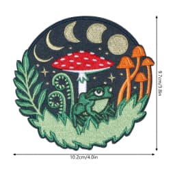 1PC Cartoon Funny Embroidered Patch Iron On Sew On Patches For Clothing Cap Bag Halloween Christmas DIY Gift Adhesive Badge