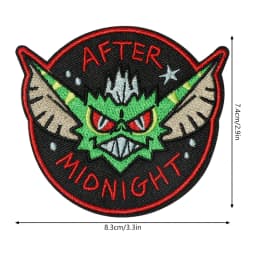 1PC Cartoon Funny Embroidered Patch Iron On Sew On Patches For Clothing Cap Bag Halloween Christmas DIY Gift Adhesive Badge