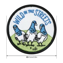 1PC Cartoon Funny Embroidered Patch Iron On Sew On Patches For Clothing Cap Bag Halloween Christmas DIY Gift Adhesive Badge