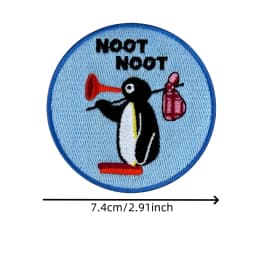 1PC Cartoon Funny Embroidered Patch Iron On Sew On Patches For Clothing Cap Bag Halloween Christmas DIY Gift Adhesive Badge