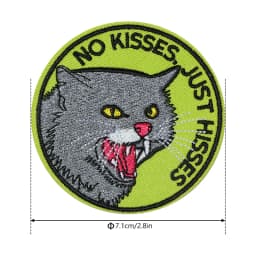 1PC Cartoon Funny Embroidered Patch Iron On Sew On Patches For Clothing Cap Bag Halloween Christmas DIY Gift Adhesive Badge