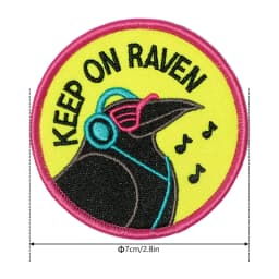 1PC Cartoon Funny Embroidered Patch Iron On Sew On Patches For Clothing Cap Bag Halloween Christmas DIY Gift Adhesive Badge