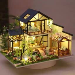 1pc,Diy Wooden Doll House,Assembly Model Kit,3d Puzzle, Birthday Christmas Gifts for Teenagers and Adults,Home Decor Micro Model