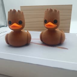 An Interesting Groot Duck Plastic Duck Vermicelli Art Model, 3D-Printed Groot Duck, Christmas Decoration, Car Ornaments