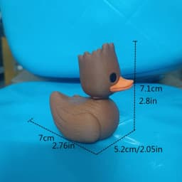 An Interesting Groot Duck Plastic Duck Vermicelli Art Model, 3D-Printed Groot Duck, Christmas Decoration, Car Ornaments