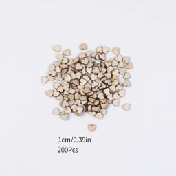 50/100/200Pcs Unfinished Wooden Hearts for Crafts 1-6cm Heart Blank Wood Ornaments Birthday Wedding Party Christmas Decor