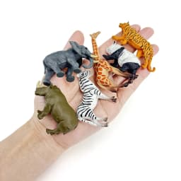 12pcs/set Updated Simulated Wild Animals Lion Tiger Toy Model Realistic Giraffe Zebra Panda Toys For Children Christmas Gifts