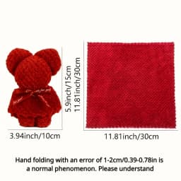20pcs/10SET Teddy Bear Towel Gift Set, Wedding Companion Gift, Comes with Transparent Bag Suitable for Christmas, Birthday