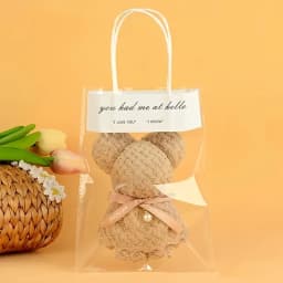 20pcs/10SET Teddy Bear Towel Gift Set, Wedding Companion Gift, Comes with Transparent Bag Suitable for Christmas, Birthday