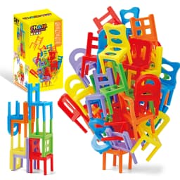 Building & Stacking Chair Set: Educational Toy for Family Gatherings, Random Colors/Styles, Christmas/Halloween/Thanksgiving