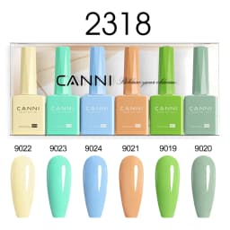 CANNI HEMA FREE 9ml Nail Gel Polish Kit Great Coverage Color Gel Set Nail Manicure Soak Off UV LED Christmas Red Gift Gel Nail