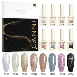CANNI HEMA FREE 9ml Nail Gel Polish Kit Great Coverage Color Gel Set Nail Manicure Soak Off UV LED Christmas Red Gift Gel Nail