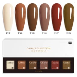 CANNI HEMA FREE 9ml Nail Gel Polish Kit Great Coverage Color Gel Set Nail Manicure Soak Off UV LED Christmas Red Gift Gel Nail