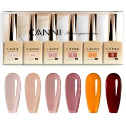 CANNI HEMA FREE 9ml Nail Gel Polish Kit Great Coverage Color Gel Set Nail Manicure Soak Off UV LED Christmas Red Gift Gel Nail